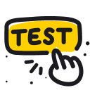 Chatbot testing tool icon