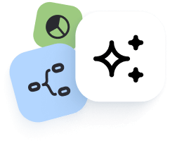 Icons with chatbot features.