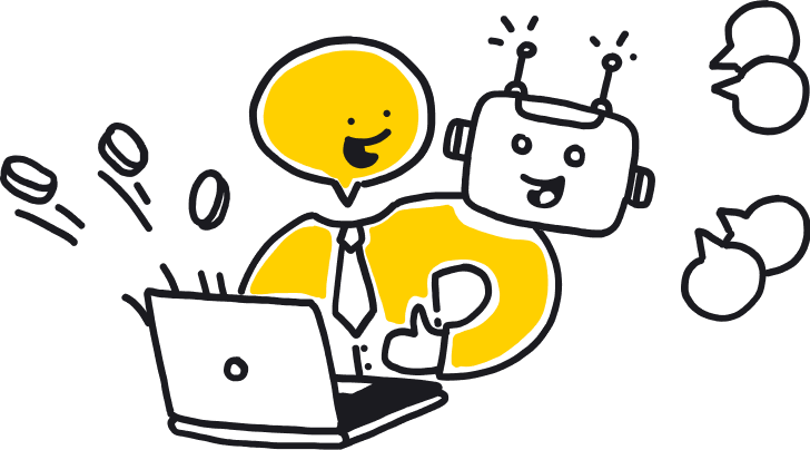 Grow your sales together with a chat bot